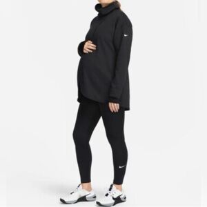 Nike Maternity Nursing Reversible Pullover Sweatshirt Size XS Black
